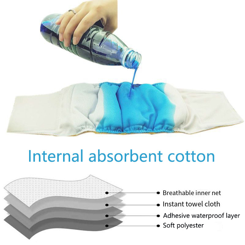 Миещ се мъжки женски кучешки физиологичен панталон Санитарно бельо за многократна употреба Памучна пелена за коремна лента за малко средно голямо куче