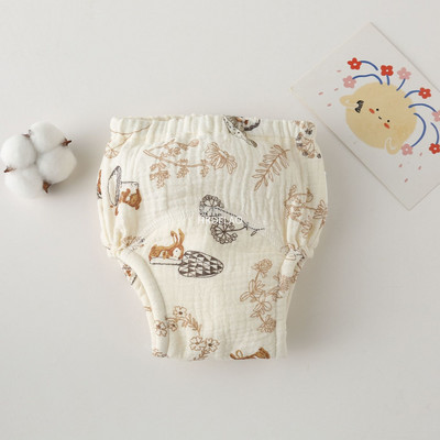 Baby Level A Карикатура Животно Тигър Заек МечкаВодоустойчиви джобове за пелени Пелени Тренировъчни панталони Марлени пелени Учебни панталони