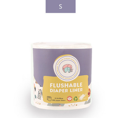 Elinfant 1 rolă din bambus de unică folosință pentru scutece pentru copii, căptușeală de scutece biodegradabilă din bambus, transport gratuit #SMT007#