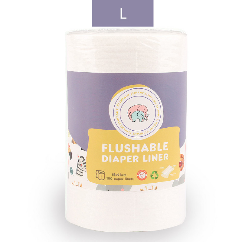 Elinfant 1 rolă din bambus de unică folosință pentru scutece pentru copii, căptușeală de scutece biodegradabilă din bambus, transport gratuit #SMT007#