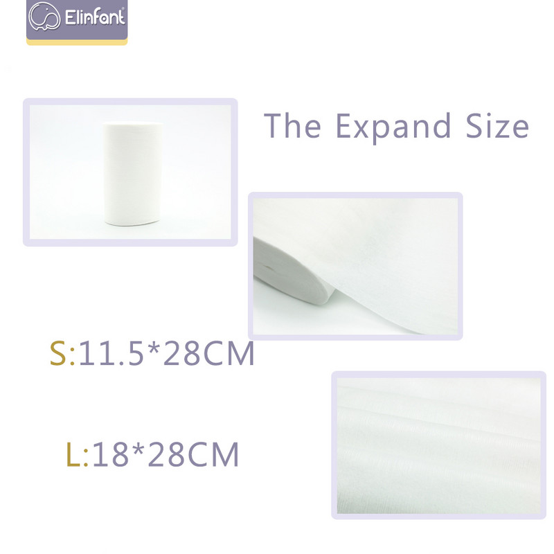Elinfant 1 rolă din bambus de unică folosință pentru scutece pentru copii, căptușeală de scutece biodegradabilă din bambus, transport gratuit #SMT007#