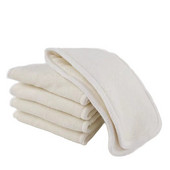 5 ΤΕΜ. Ένθετο πάνας υφασμάτινο που πλένεται 4 στρώσεις ένθετο μπαμπού 32x12,5 εκ. Επαναχρησιμοποιούμενο ένθετο υφασμάτινο πάνα μωρού