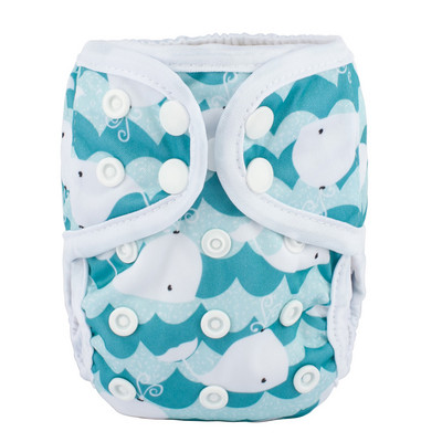 [Sigzagor]1 platnena pelenska navlaka za novorođenče Podesiva vodootporna PUL dvostruka umetka 4,4-10 lbs 2-5 kg