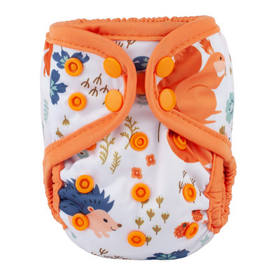 [Sigzagor]1 platnena pelenska navlaka za novorođenče Podesiva vodootporna PUL dvostruka umetka 4,4-10 lbs 2-5 kg