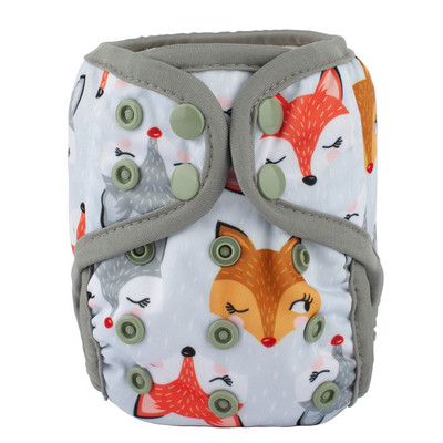 [Sigzagor]1 platnena pelenska navlaka za novorođenče Podesiva vodootporna PUL dvostruka umetka 4,4-10 lbs 2-5 kg