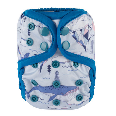 [Sigzagor]1 platnena pelenska navlaka za novorođenče Podesiva vodootporna PUL dvostruka umetka 4,4-10 lbs 2-5 kg