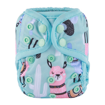 [Sigzagor]1 platnena pelenska navlaka za novorođenče Podesiva vodootporna PUL dvostruka umetka 4,4-10 lbs 2-5 kg