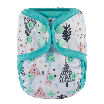 [Sigzagor]1 platnena pelenska navlaka za novorođenče Podesiva vodootporna PUL dvostruka umetka 4,4-10 lbs 2-5 kg