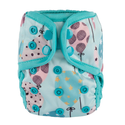 [Sigzagor]1 platnena pelenska navlaka za novorođenče Podesiva vodootporna PUL dvostruka umetka 4,4-10 lbs 2-5 kg