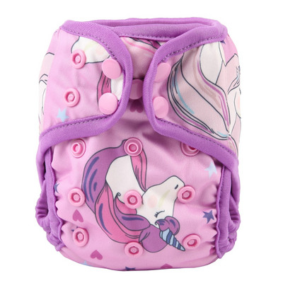 [Sigzagor]1 platnena pelenska navlaka za novorođenče Podesiva vodootporna PUL dvostruka umetka 4,4-10 lbs 2-5 kg