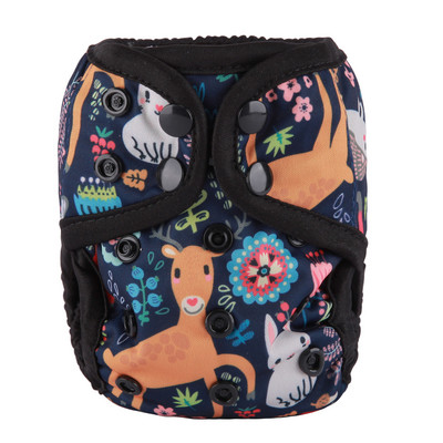 [Sigzagor]1 platnena pelenska navlaka za novorođenče Podesiva vodootporna PUL dvostruka umetka 4,4-10 lbs 2-5 kg