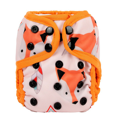 [Sigzagor]1 platnena pelenska navlaka za novorođenče Podesiva vodootporna PUL dvostruka umetka 4,4-10 lbs 2-5 kg