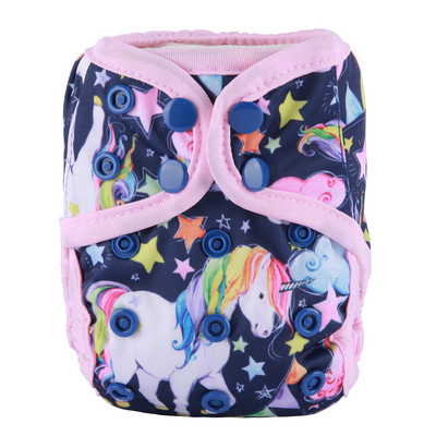 [Sigzagor]1 platnena pelenska navlaka za novorođenče Podesiva vodootporna PUL dvostruka umetka 4,4-10 lbs 2-5 kg