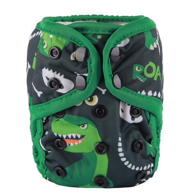 [Sigzagor]1 platnena pelenska navlaka za novorođenče Podesiva vodootporna PUL dvostruka umetka 4,4-10 lbs 2-5 kg