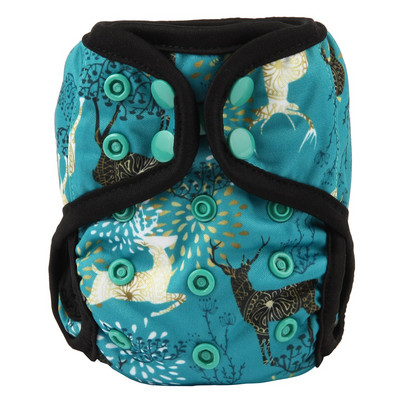 [Sigzagor]1 platnena pelenska navlaka za novorođenče Podesiva vodootporna PUL dvostruka umetka 4,4-10 lbs 2-5 kg