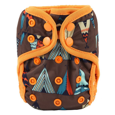 [Sigzagor]1 platnena pelenska navlaka za novorođenče Podesiva vodootporna PUL dvostruka umetka 4,4-10 lbs 2-5 kg