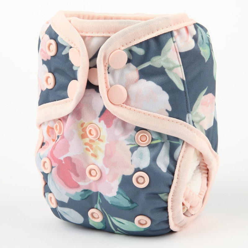 [Sigzagor]1 platnena pelenska navlaka za novorođenče Podesiva vodootporna PUL dvostruka umetka 4,4-10 lbs 2-5 kg