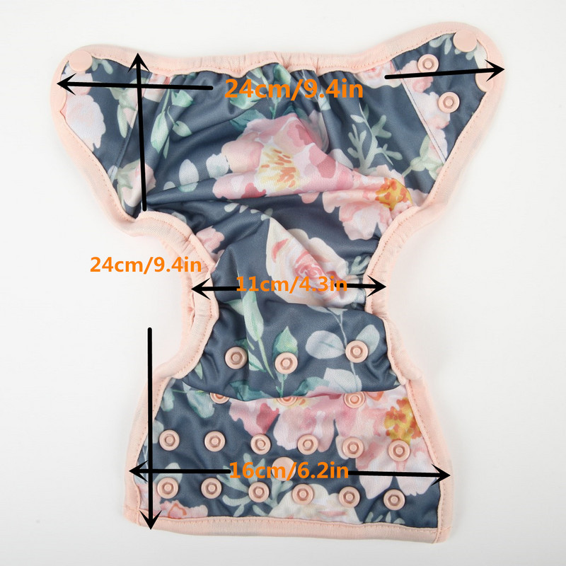 [Sigzagor]1 platnena pelenska navlaka za novorođenče Podesiva vodootporna PUL dvostruka umetka 4,4-10 lbs 2-5 kg