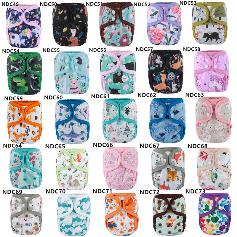 [Sigzagor]1 platnena pelenska navlaka za novorođenče Podesiva vodootporna PUL dvostruka umetka 4,4-10 lbs 2-5 kg