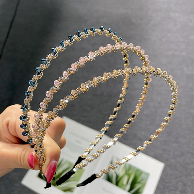 Agrafe de păr de primăvară de cristal de culoare dulce Ace Mărgele lucrate manual Barrete de păr pentru femei, fete, modă, accesorii de păr simple, accesorii pentru cap