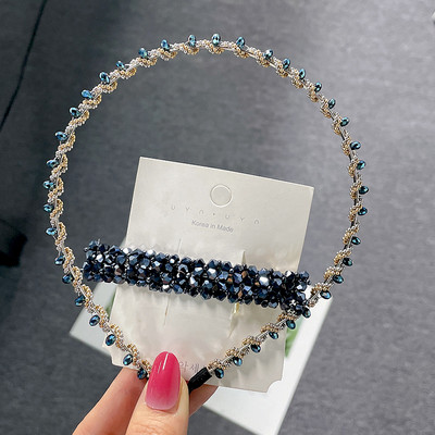 Agrafe de păr de primăvară de cristal de culoare dulce Ace Mărgele lucrate manual Barrete de păr pentru femei, fete, modă, accesorii de păr simple, accesorii pentru cap