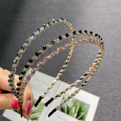 Agrafe de păr de primăvară de cristal de culoare dulce Ace Mărgele lucrate manual Barrete de păr pentru femei, fete, modă, accesorii de păr simple, accesorii pentru cap