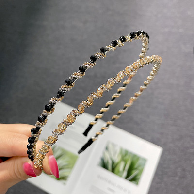 Agrafe de păr de primăvară de cristal de culoare dulce Ace Mărgele lucrate manual Barrete de păr pentru femei, fete, modă, accesorii de păr simple, accesorii pentru cap