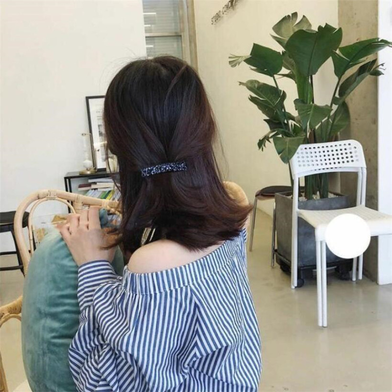 Agrafe de păr de primăvară de cristal de culoare dulce Ace Mărgele lucrate manual Barrete de păr pentru femei, fete, modă, accesorii de păr simple, accesorii pentru cap