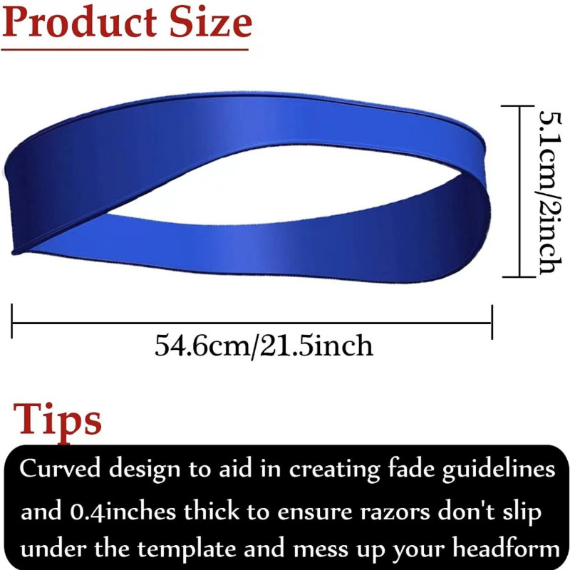 DIY kućno podrezivanje kose Kućno šišanje Zakrivljena traka za glavu Silikonska šablona za brijanje oko vrata i vodič za šišanje Alat za oblikovanje kose