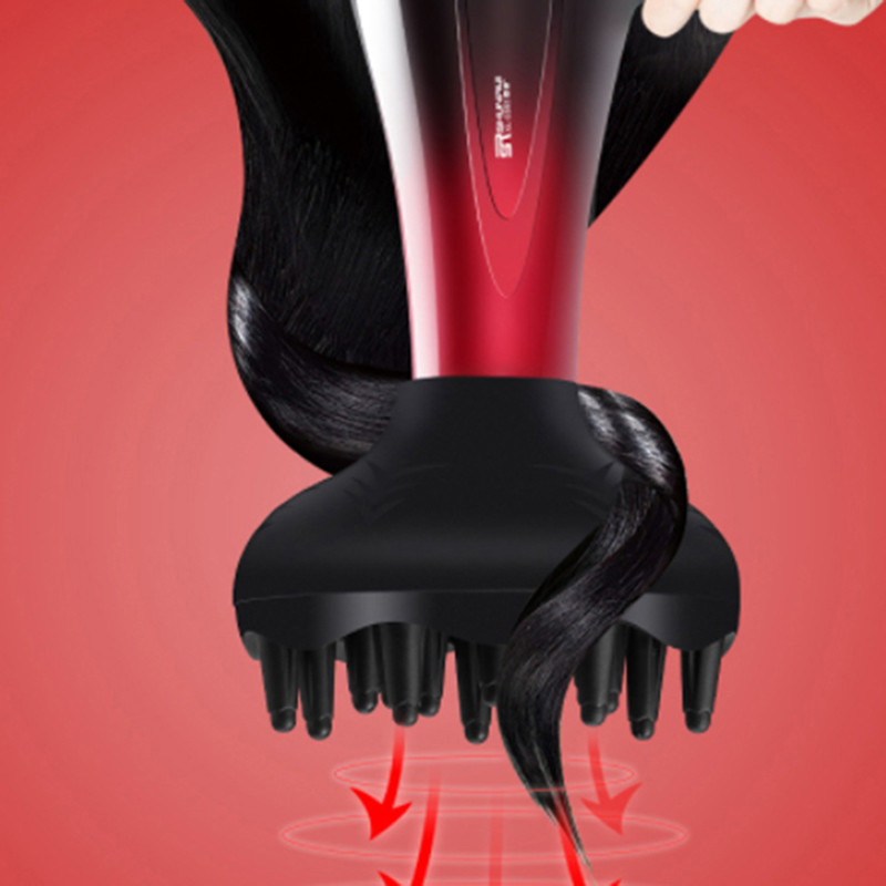 1vnt plaukų difuzorius Profesionalus plaukų formavimo garbanų džiovintuvas difuzorius Universalus kirpimo pūstuvas formavimo salonas garbanotas įrankis juodas