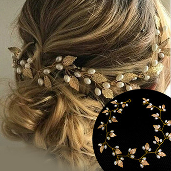 Плетене на цвете Щипка за коса Перлен кристал Сватбени гребени за коса Аксесоари за коса за булчински цветя Шапки Дамски фиби за коса