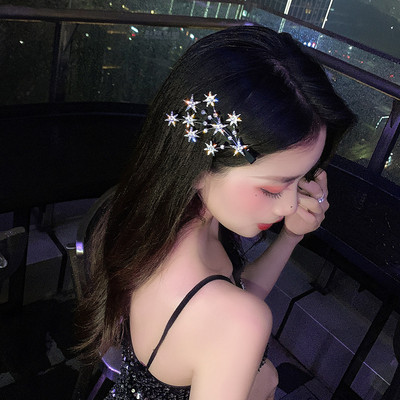 Pleteni cvijet kopča za kosu Pearl Crystal Vjenčani češljevi za kosu Dodaci za kosu za mladenke Cvjetna pokrivala za glavu Ženske mladenke Ukosnice