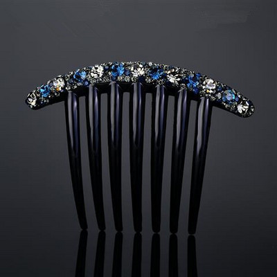 2022 Vintage Flower Crystal Juukseklambrid Mood Juuksekammid Plastikust läikivad juuksenõelad naistele Juukseaksessuaarid Kukuline peakate