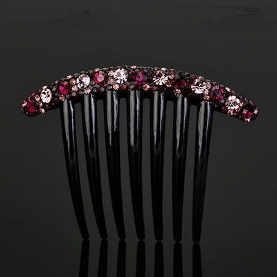 2022 Vintage Flower Crystal Juukseklambrid Mood Juuksekammid Plastikust läikivad juuksenõelad naistele Juukseaksessuaarid Kukuline peakate