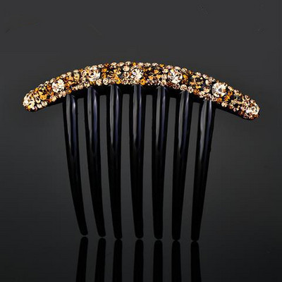 2022 Vintage Flower Crystal Juukseklambrid Mood Juuksekammid Plastikust läikivad juuksenõelad naistele Juukseaksessuaarid Kukuline peakate
