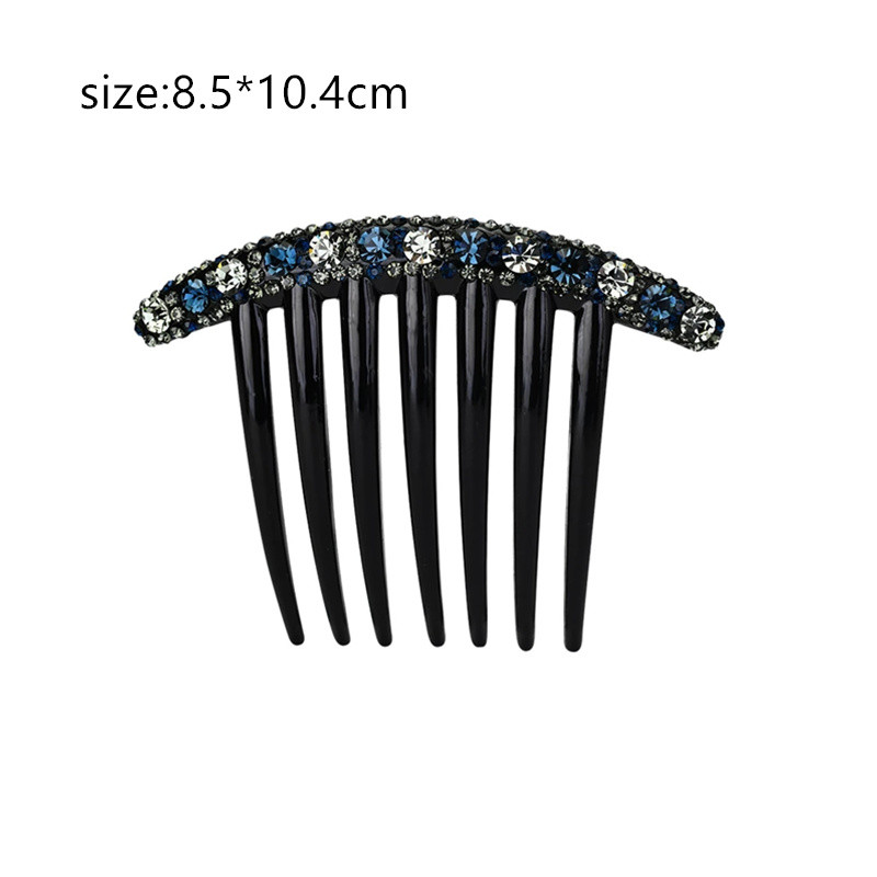 2022 Vintage Flower Crystal Juukseklambrid Mood Juuksekammid Plastikust läikivad juuksenõelad naistele Juukseaksessuaarid Kukuline peakate