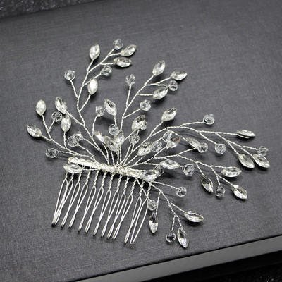 Ženska kosa sa vještačkim dijamantima Vjenčanje Nakit za kosu Alati za oblikovanje Ukrasi Vjenčana pokrivala za mladenke Biserni češalj Dodaci za kosu