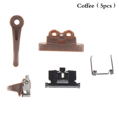 5 vnt. plaukų kirpimo mašinėlės pasukamos galvutės jungiklis reguliuojamo strypo atsarginės dalys elektrinėms kirpimo mašinoms 8591/8148