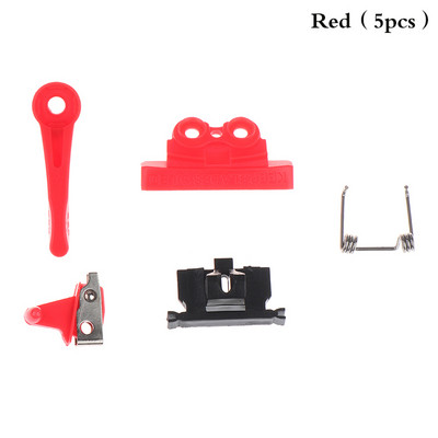 5 vnt. plaukų kirpimo mašinėlės pasukamos galvutės jungiklis reguliuojamo strypo atsarginės dalys elektrinėms kirpimo mašinoms 8591/8148