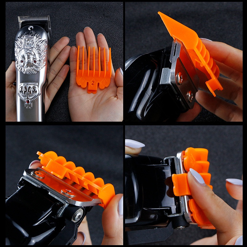 10 bucăți de tuns pentru bărbați la modă, pieptene limită, ghid de tăiere pentru frizer, accesoriu de înlocuire, instrumente de coafat