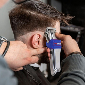 1 бр. Нехлъзгаща се дръжка за бръснарска машинка за подстригване Силиконова лента Инструмент за капак на държача за машинка за подстригване