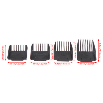 4 τεμάχια Universal Cut Clipper Limit Comb Guide Additance Size Barber Replacement (3mm,6mm,9mm,12mm)