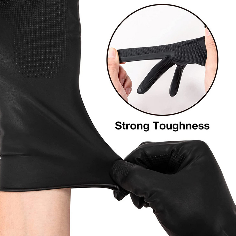 1 pora daugkartinių guminių pirštinių Profesionalios plaukų dažymo pirštinės Plaukų dažymo priedai Dažymo pirštinės, skirtos plaukų salono dažymui