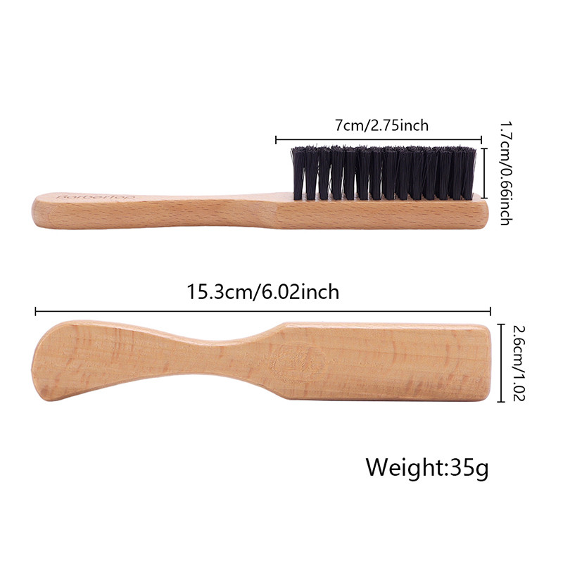 Barbertop Wood Handle Frizerski Neck Duster Mekana četka za čišćenje Retro Broken Remove Češalj Salon Alati za oblikovanje kose Veleprodaja