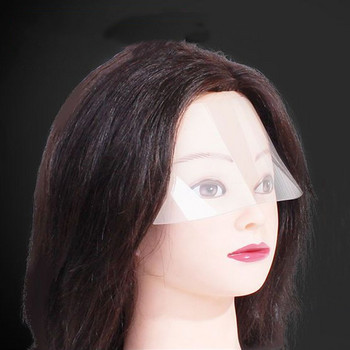 50/25Pcs M Shape Αυτοκόλλητες ασπίδες προσώπου Visors Μάσκες μίας χρήσης για Hairspray Salon Supplies Εργαλείο κομμωτηρίου