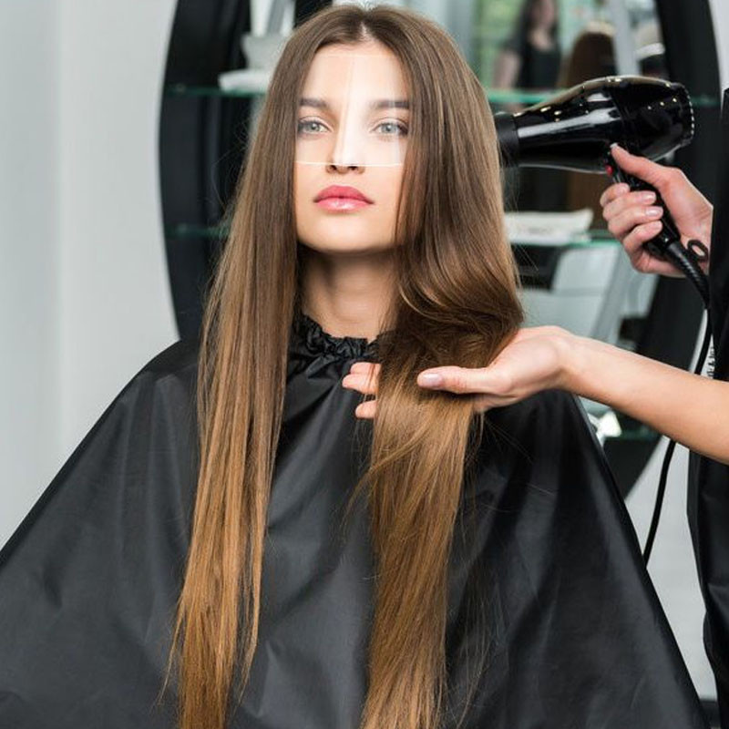 50Pcs M Shape Αυτοκόλλητες ασπίδες προσώπου Visors Μάσκες μίας χρήσης για Hairspray Salon Supplies Εργαλείο κομμωτηρίου