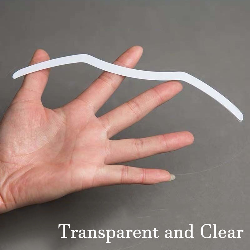 50Pcs M Shape Αυτοκόλλητες ασπίδες προσώπου Visors Μάσκες μίας χρήσης για Hairspray Salon Supplies Εργαλείο κομμωτηρίου