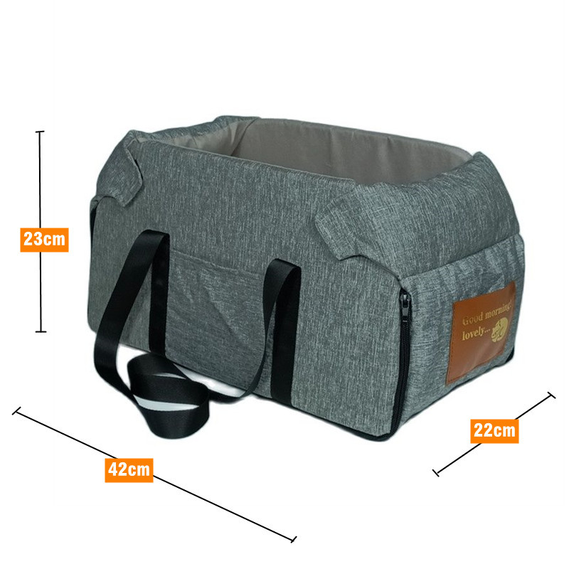 Κάθισμα αυτοκινήτου Dog Car Car Central Dog Car Κάθισμα αυτοκινήτου Κρεβάτι Φορητός μεταφορέας σκύλου για μικρά σκυλιά Γάτες Ασφαλής τσάντα ταξιδιού Αξεσουάρ σκυλιών