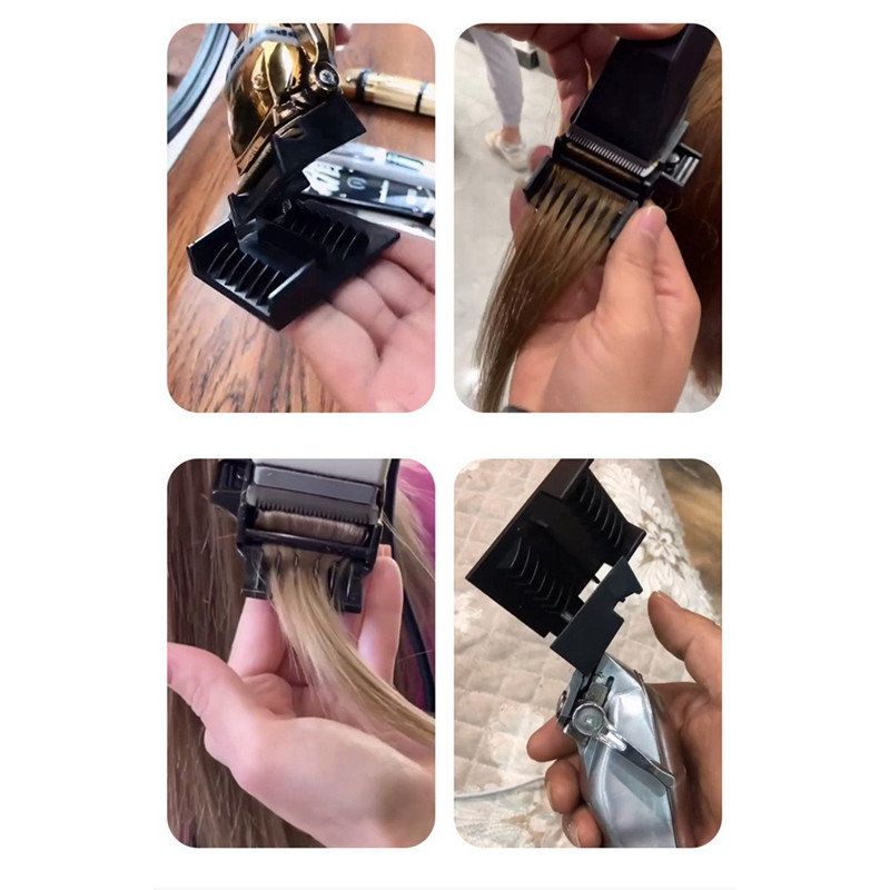 1 gabalas Profesionalus Clipper Guard kirpimo priedas Apsauginis šukos vadovas Pašalinkite suskilinėjusius plaukų galiukus
