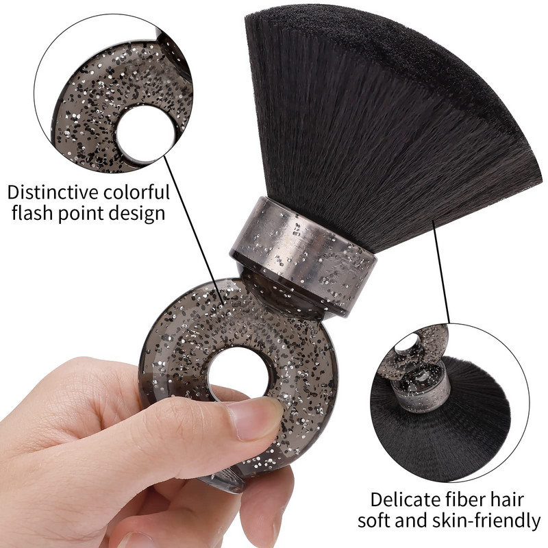 Četka za prašinu za vrat Brijač Prsten za šišanje Prsten za čišćenje Drška Salonski alat Mekana četka Uklonite slomljenu kosu Vrat Lice Velike četke